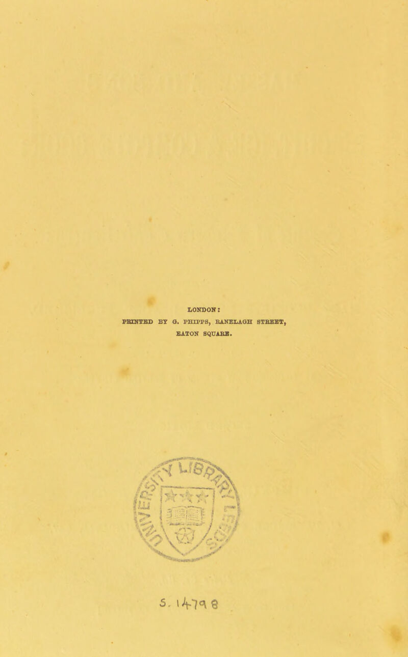 / 9 LONDON: PBINTBD BT a. PHTPFB, BiNELAOH STBEXT, BATON SQUABB. f 5. Q