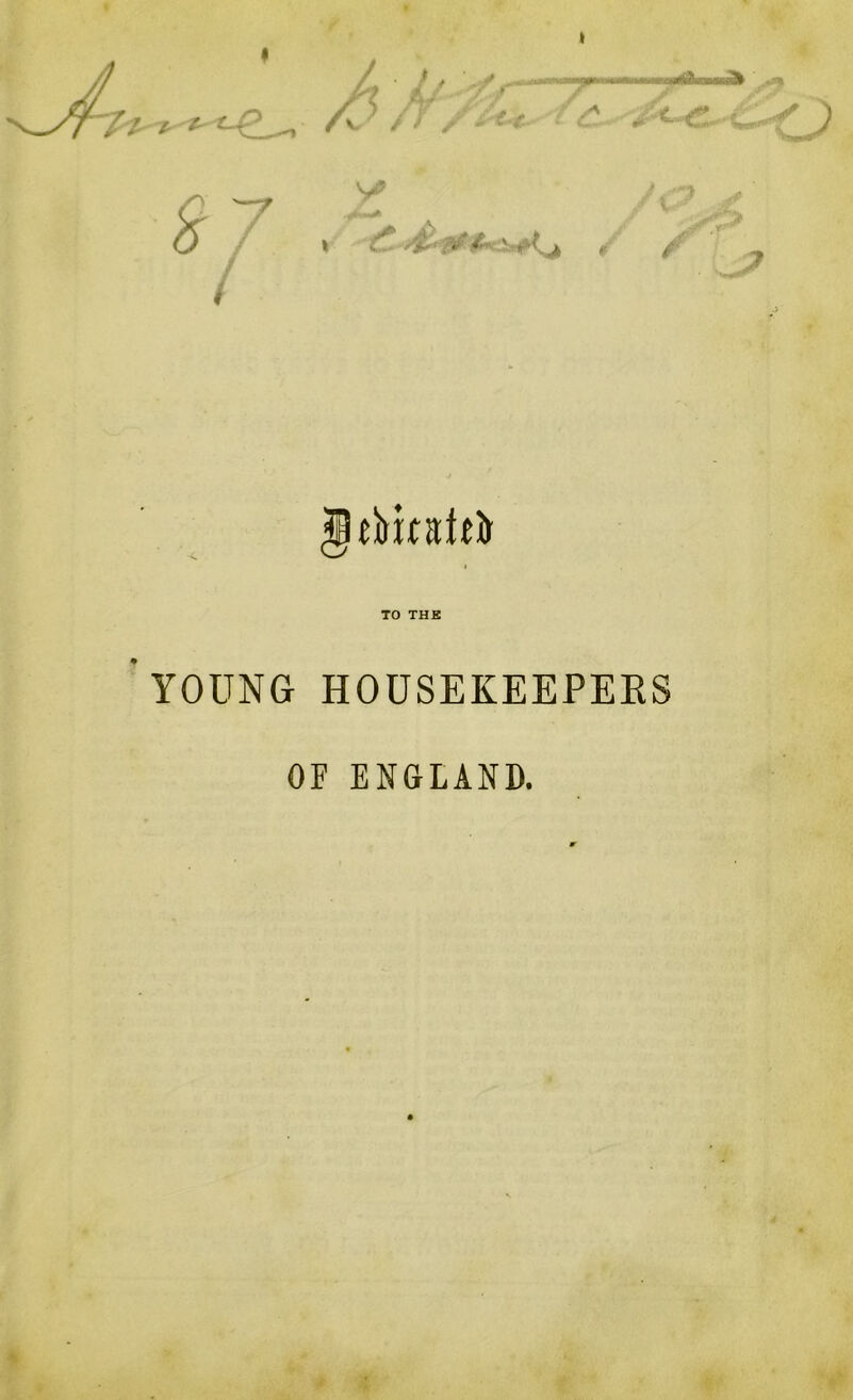 tbkdffo TO THE YOUNG HOUSEKEEPERS OF ENGLAND.