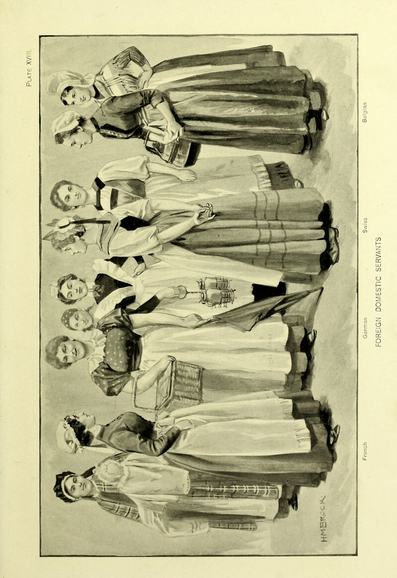 Plate XVIII, FOREIGN DOMESTIC SERVANTS