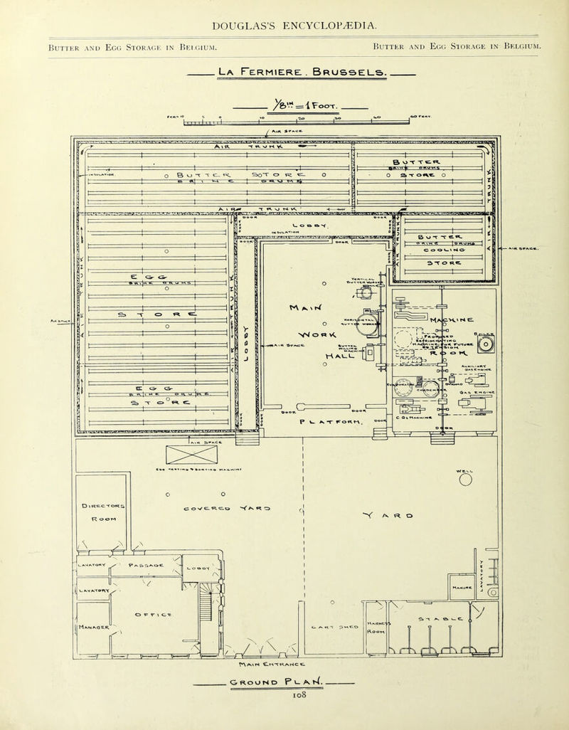 Butter and Egg Storage in Belgium. Butter and Egg Storage in Belgium. La Fermierel. Brussels. /&^=1Foot Oroond PlmI.