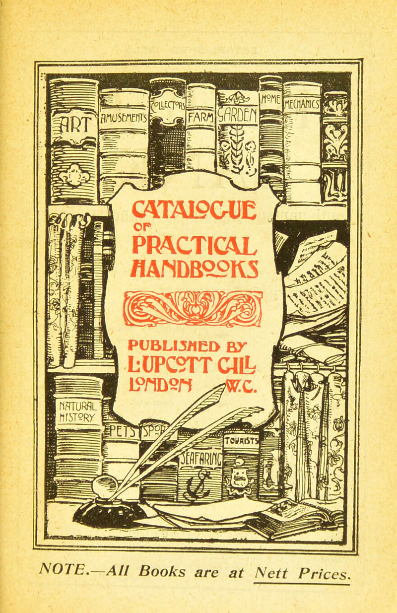 NOTE.—All Books are at Nett Prices.