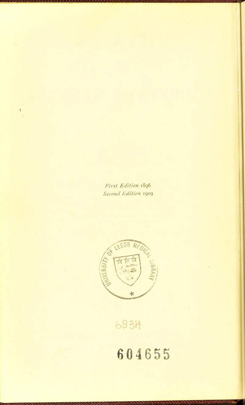 First Edition 1896 Second Edition igog 604655