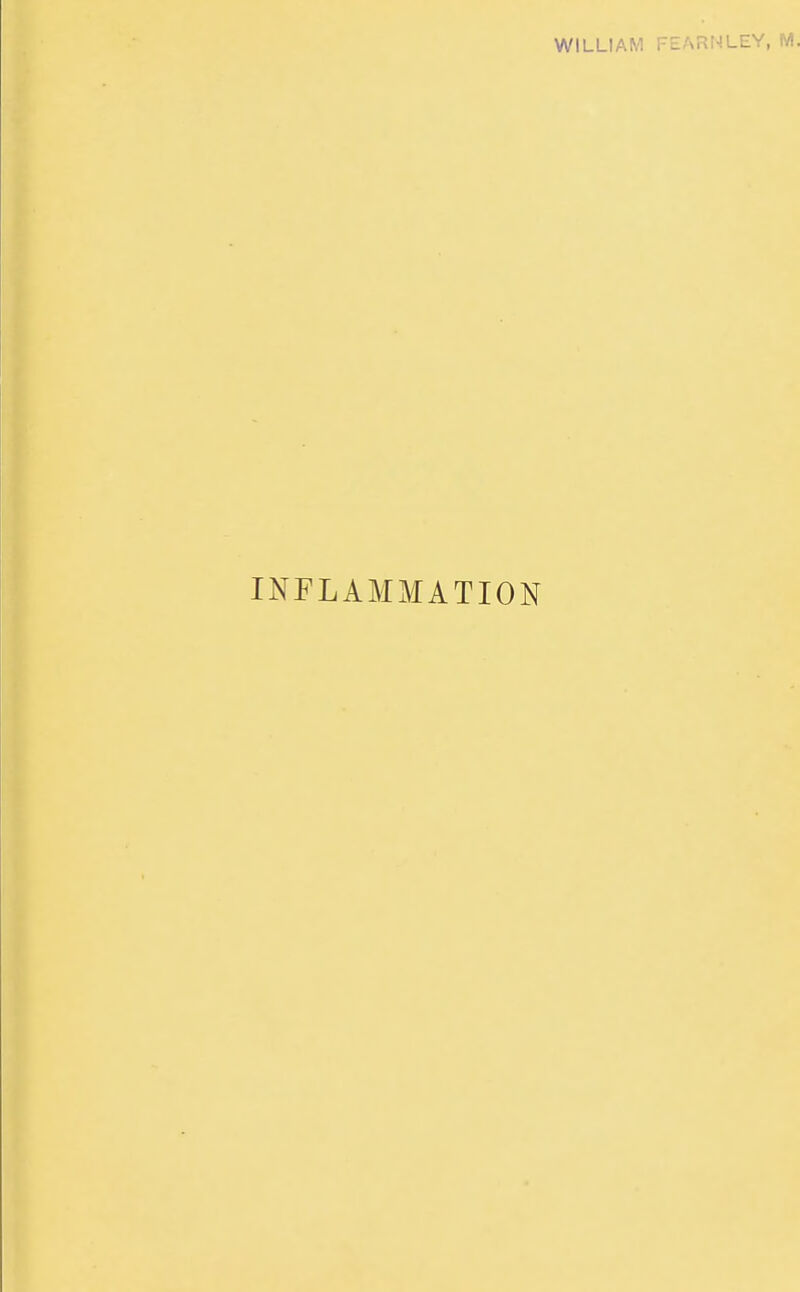 WILLIAM FEARI INFLAMMATION