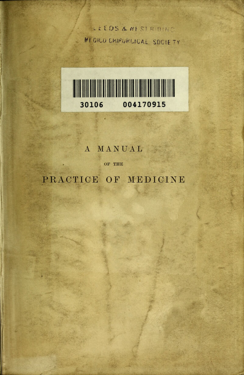 z ID'S A HI ' OF THE PRACTICE OF MEDICINE