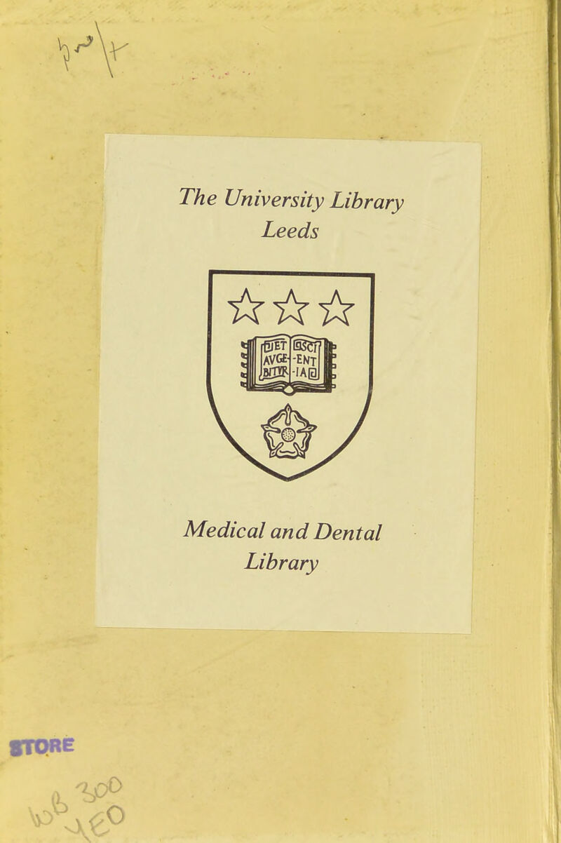 prpRE The University Library Leeds Medical and Dental Library