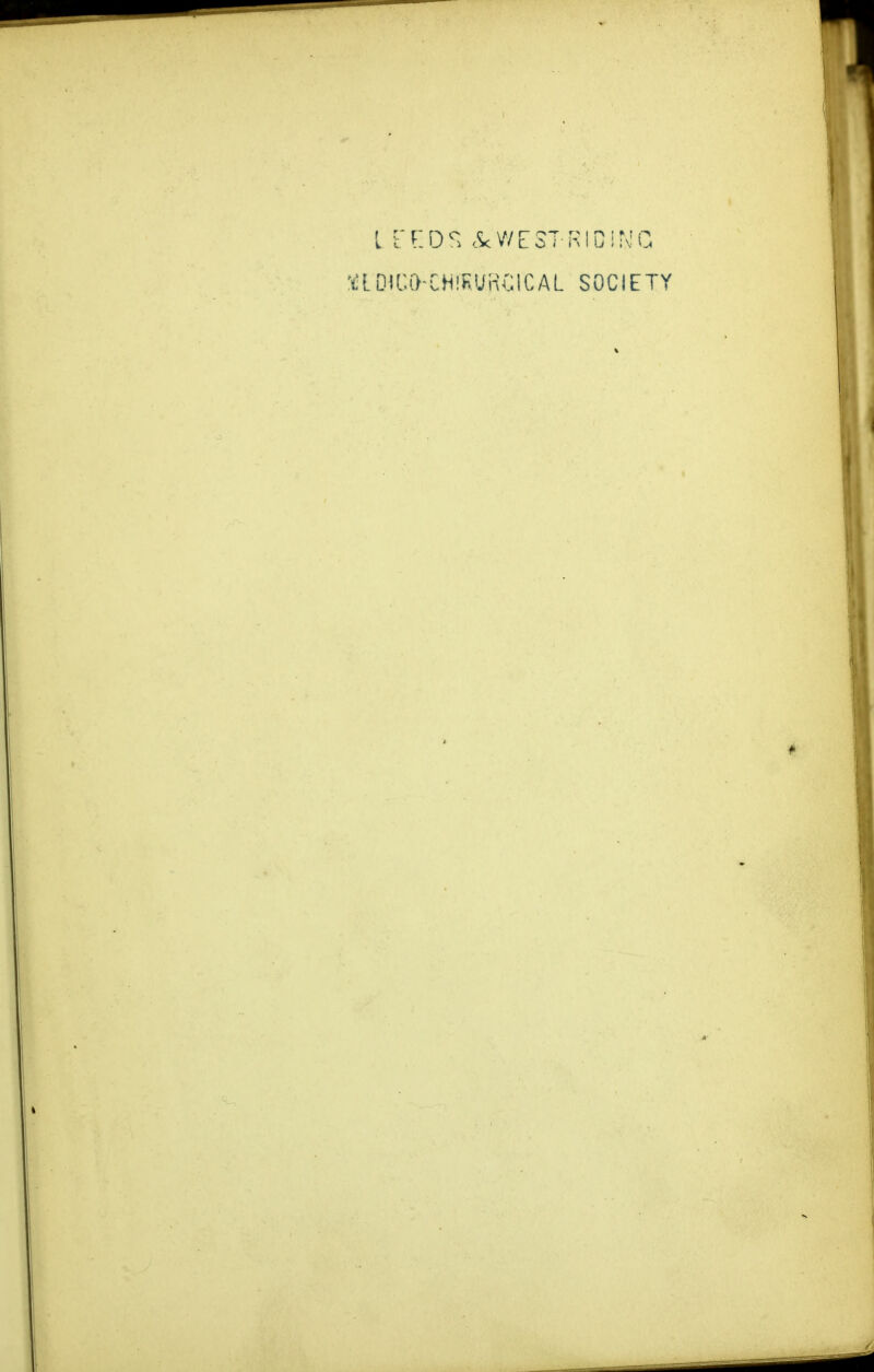 'tLDRU>-CH!KUnClCAL SOCIETY