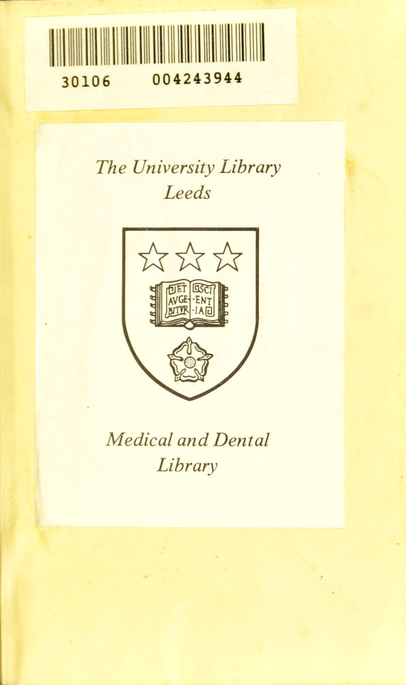 The University Library Leeds Medical and Dental Library