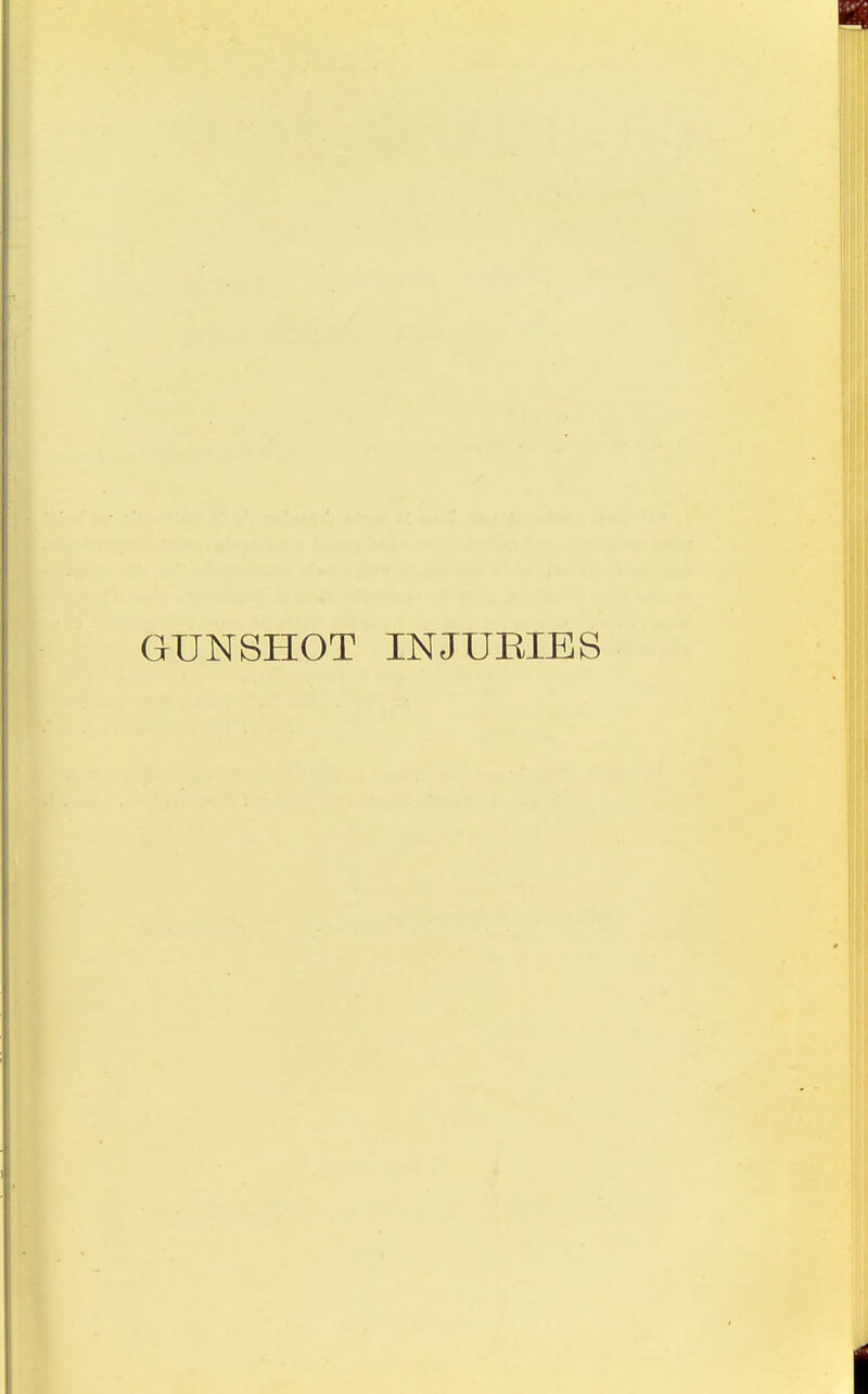 GUNSHOT INJUEIES
