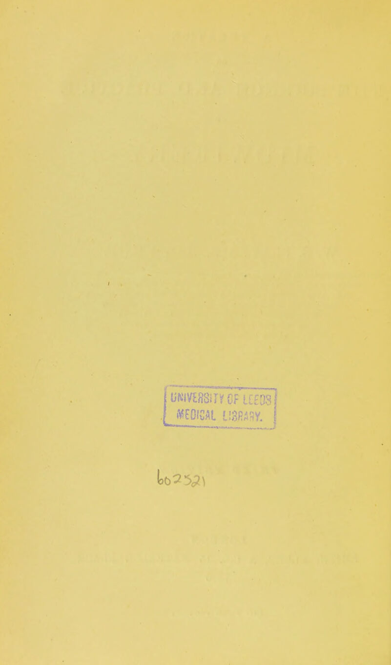 UKIVEftSiry OF LC£08 MEDICAL UWMl