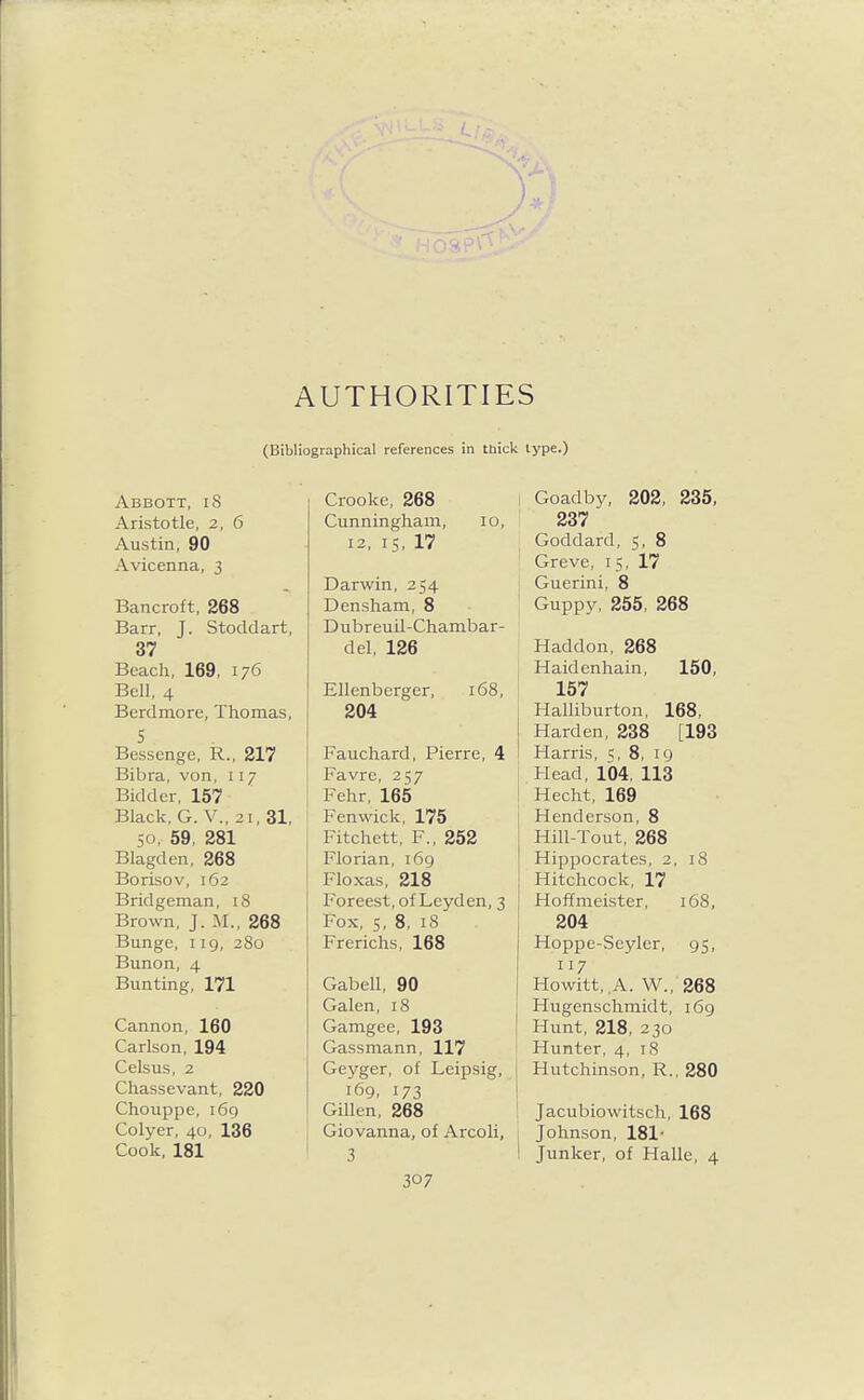 AUTHORITIES (Bibliographical references in thick type.) Abbott, iS Aristotle, 2, 6 Austin, 90 Avicenna, 3 Bancroft, 268 Barr, J. Stoddart, 37 Beach, 169, 176 Bell, 4 Berdmorc, Thomas, S Bessenge, R., 217 Bibra, von, 117 Bidder, 157 Black, G. v., 21, 31, SO, 59, 281 Blagden, 268 Borisov, 162 Bridgeman, 18 Brown, J. M., 268 Bunge, I ig, 280 Bunon, 4 Bunting, 171 Cannon, 160 Carlson, 194 Celsus, 2 Chassevant, 220 Chouppe, 169 Colyer, 40, 136 Cook. 181 Crooke, 268 Cunningham, 10, 12, 15, 17 Darwin, 254 Densham, 8 Dubreuil-Chambar- del, 126 Ellenberger, 168, 204 Fauchard, Pierre, 4 Favre, 257 Fehr, 165 Fenwick, 175 Fitchett, F., 252 Florian, 169 Floxas, 218 Foreest, of Leyden, 3 Fox, s, 8, 18 Frerichs, 168 Gabell, 90 Galen, 18 Gamgee, 193 Gassmann, 117 Geyger, of Leipsig, 169, 173 Gillen. 268 Giovanna, of Arcoli, 3 307 Goad by, 202, 235, 237 Goddard, 5, 8 Grave, 15, 17 Guerini, 8 Guppy, 255, 268 Haddon, 268 Haidenhain, 150, 157 Halliburton, 168, Harden, 238 [193 Harris, ^, 8, 19 Head, lb4, 113 Hecht, 169 Henderson, 8 Hill-Tout, 268 Hippocrates, 2, 18 Hitchcock, 17 Hofimeister, 168, 204 Hoppe-Seyler, 95, 117 Howitt,.A. W., 268 Hugenschmidt, 169 Hunt, 218, 230 Hunter, 4, iS Hutchinson, R., 280 Jacubiowitsch, 168 Johnson, 181- Junker, of Halle, 4