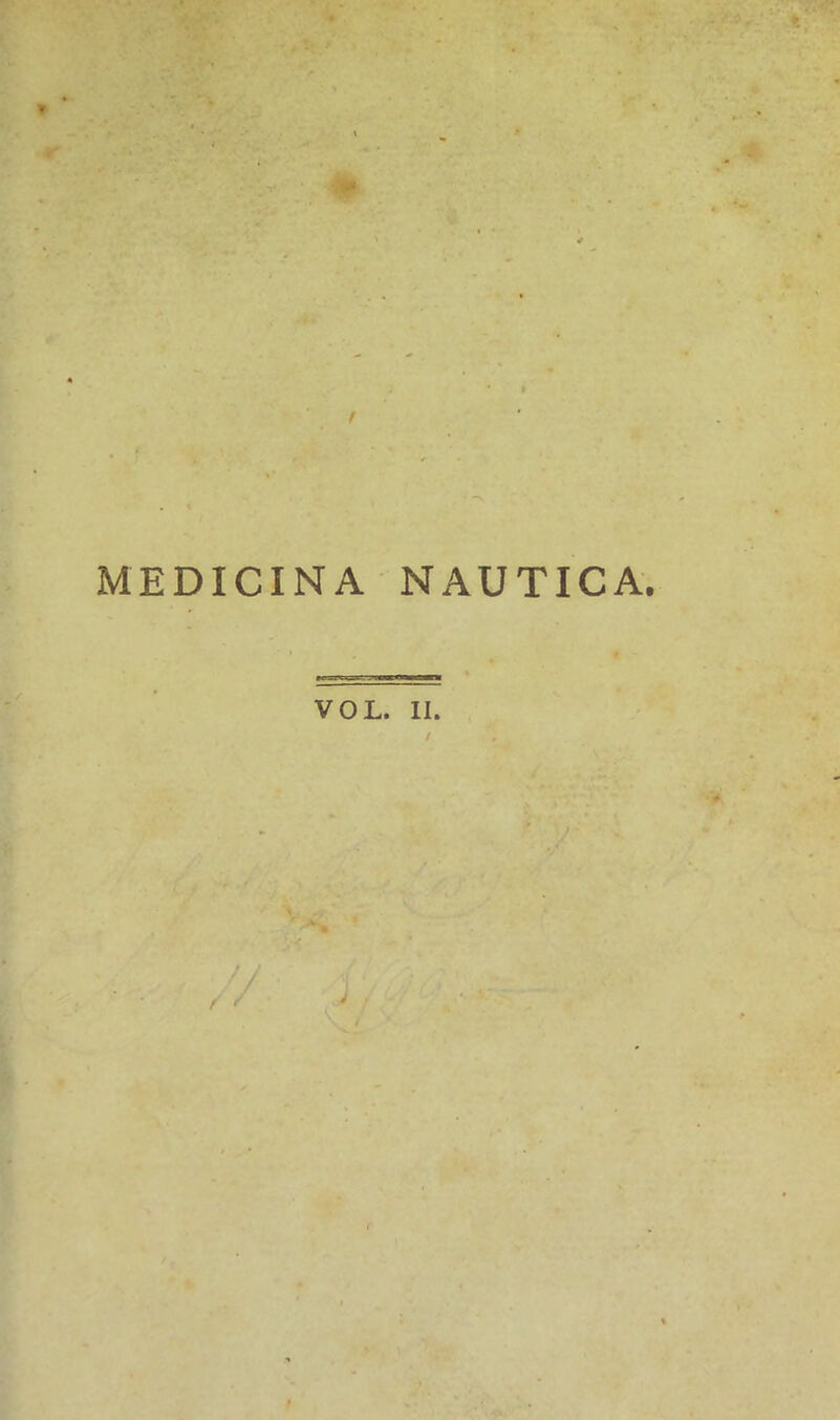 MEDICINA NAUTICA. VOL. II. -j. f