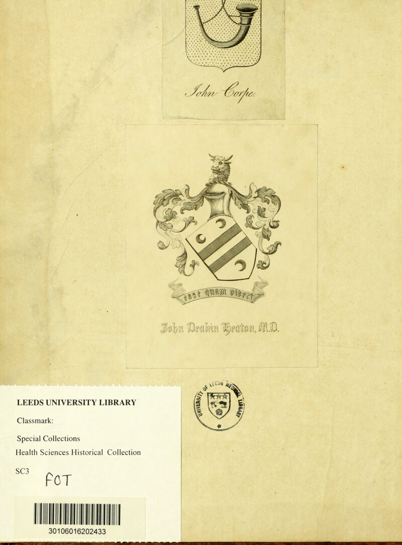 Special Collections Health Sciences Historical Collection