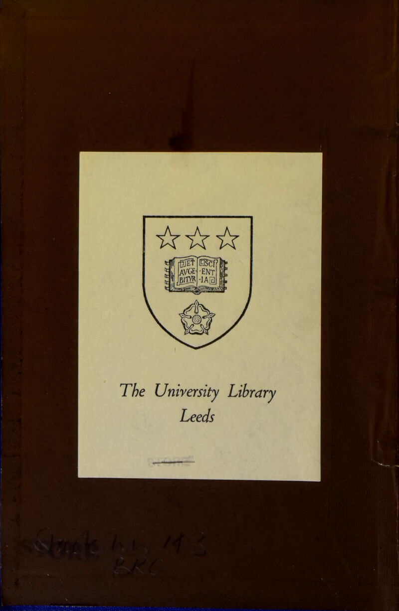 The University Library Leeds