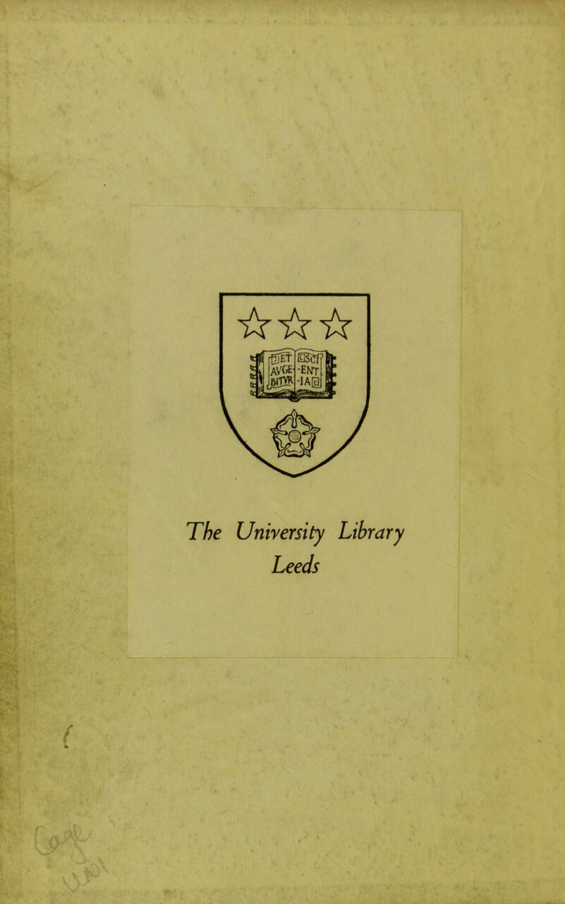 The University Library Leeds f