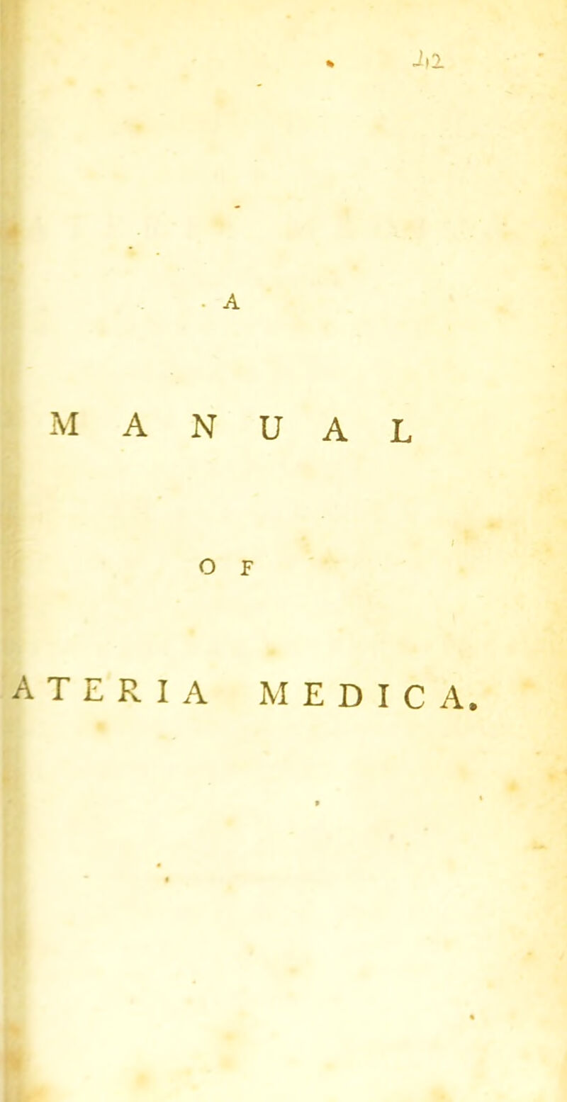 MANUAL O F