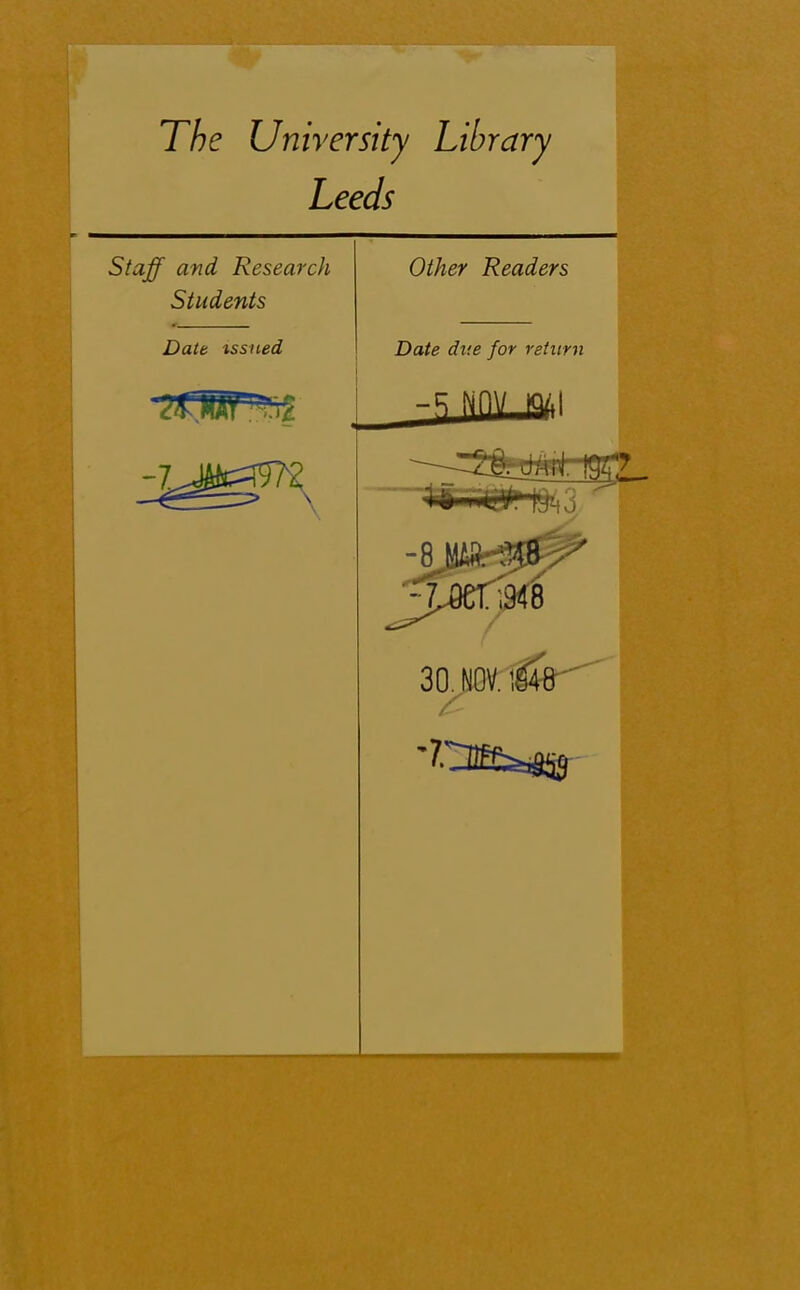 The University Library Leeds