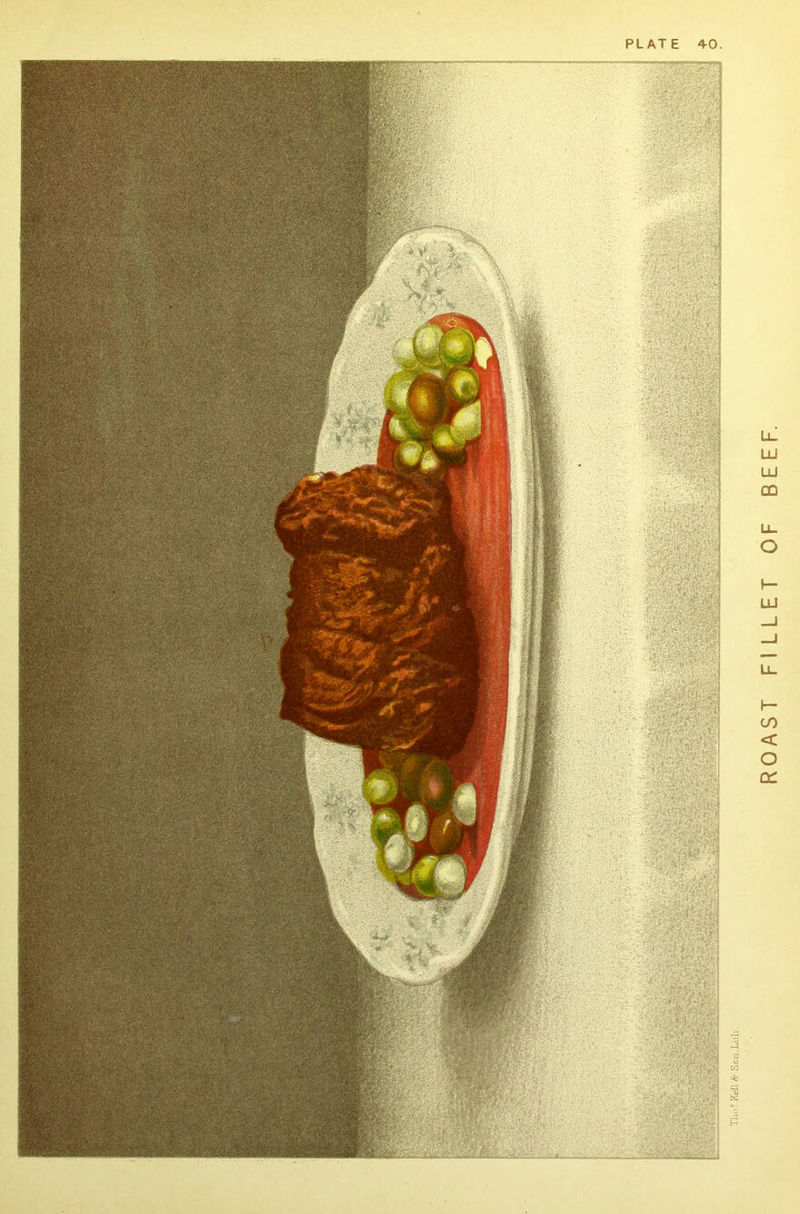 PLATE 40 ROAST FILLET OF BEEF.