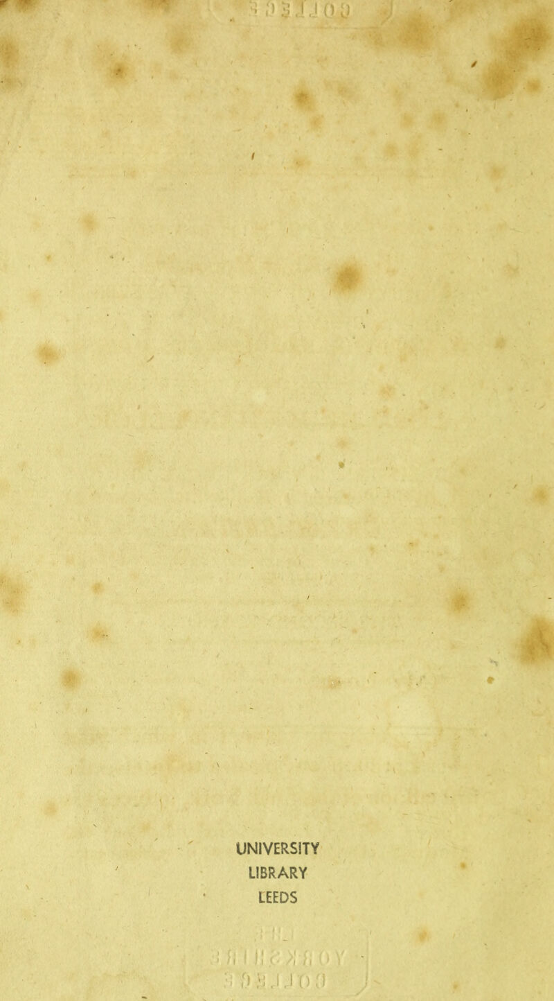- UNIVERSITY LIBRARY LEEDS l\ I lie /rfi oVjj$ ;•) sajjrwi J