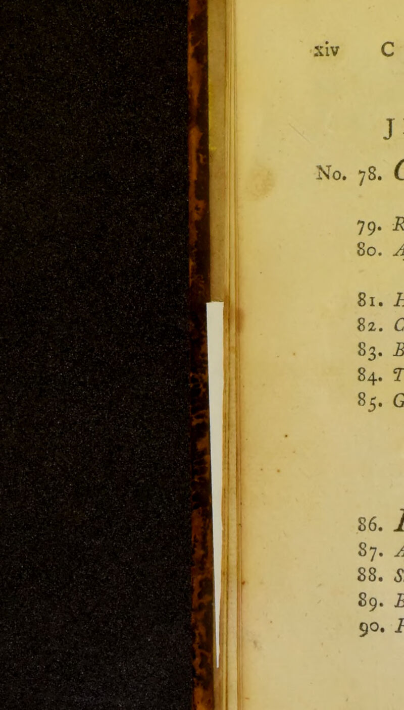 j No. 78. C 79. K 80. A 81. h 82. C 83. B 84. 7 85. G 86. 1 S7. A 88. S 89. L 90. i