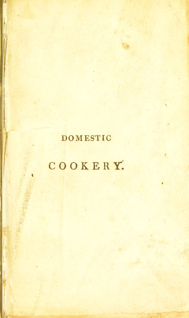 DOMESTIC COOKERY.