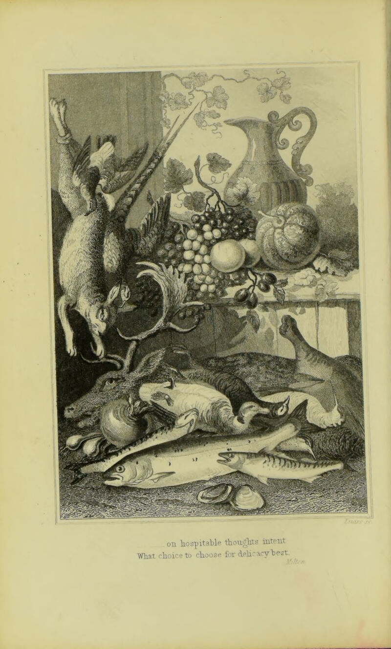 on hospitable thoughts intent What choice to choose for delicacy best.