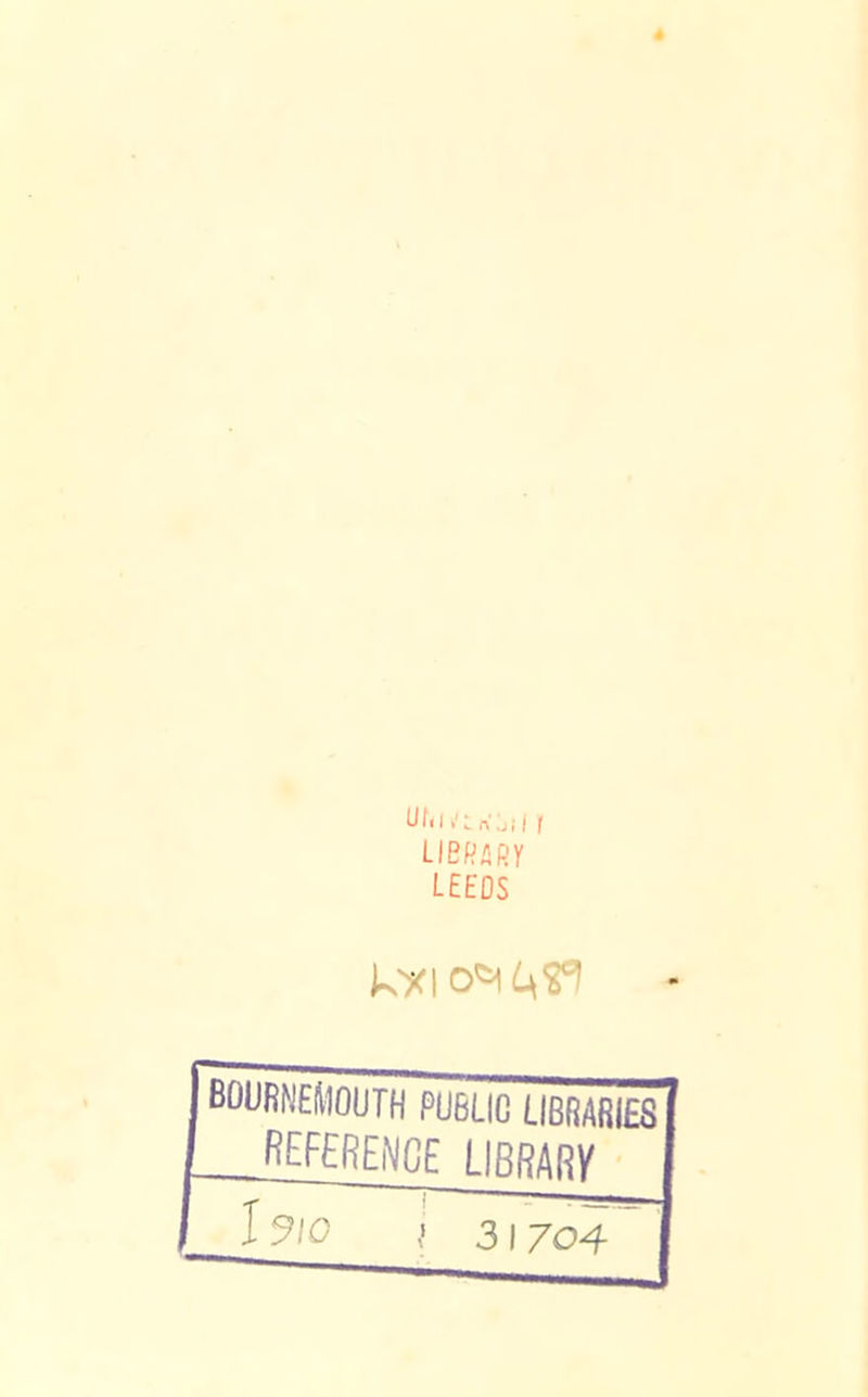 4 Ufi I <!l ri ,j11 [ UBRflRy LEEDS