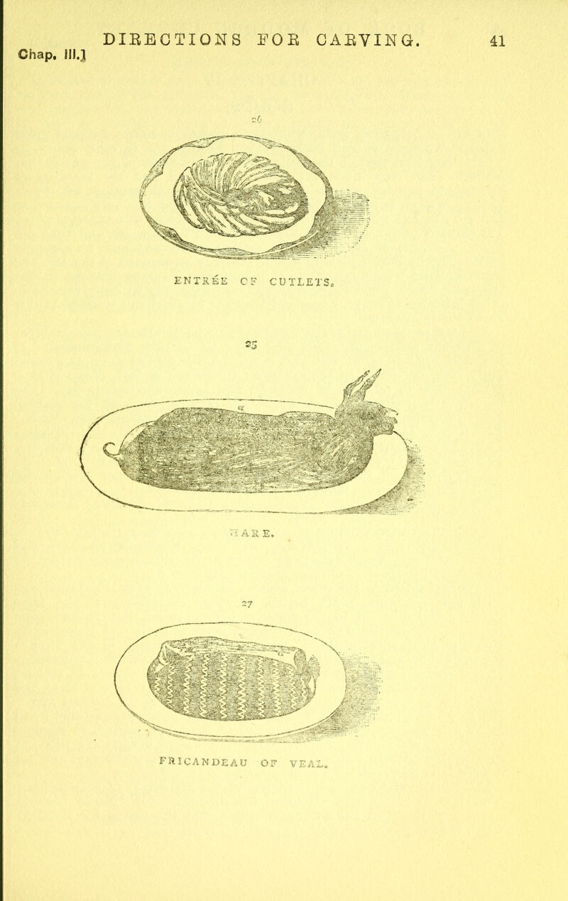 Chap. Ill.] c6 ENTREE CF CUTLETS. *v ARE. Fill CAN DBA U OF VEAL