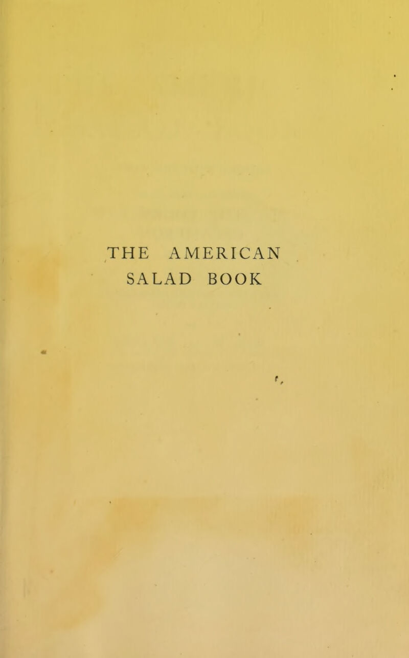 AMERICAN THE SA LAD BOOK