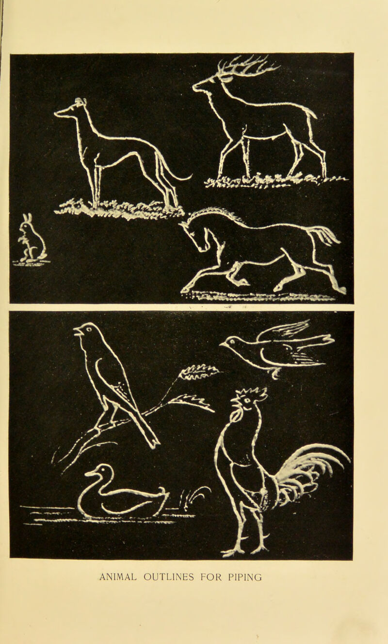 ANIMAL OUTLINES FOR PIPING