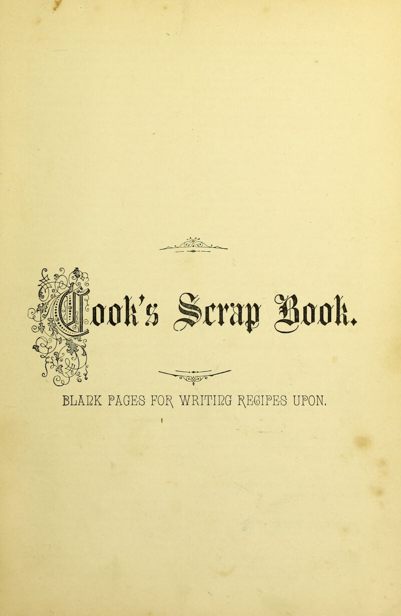 BLANK PAGES FOP, WRITING BRIBES UPON.