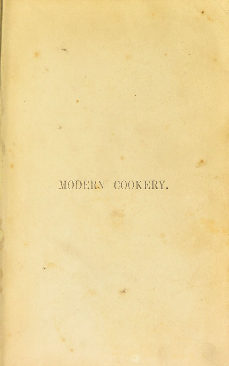 MODERN COOKERY.