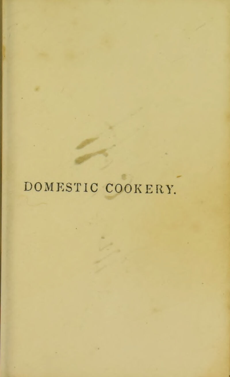 DOMESTIC COOKERY.