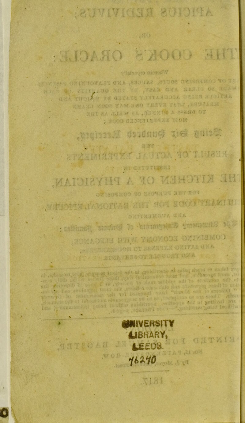 . I • d'.'u :s * **; i* t tu ; v , • , . • * r. ■ •* i ' * ‘ • 4 “ . 1 ' •  '• ' •' , fi -ff* • s tH IV ’Qr1 it-“ -i ll ' } i ’• r * < ’ > UNIVERSITY 4JBRARY, 1.EE03. flM0 \