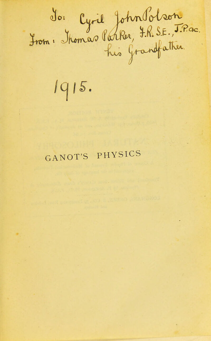 GANOT'S PHYSICS