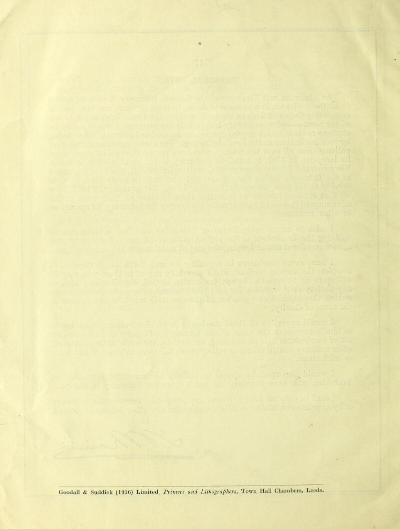 V - ' A Goodall & Suddick (1910) Limited Printers and Lithographers, Town Hall Chambers, Leeds.