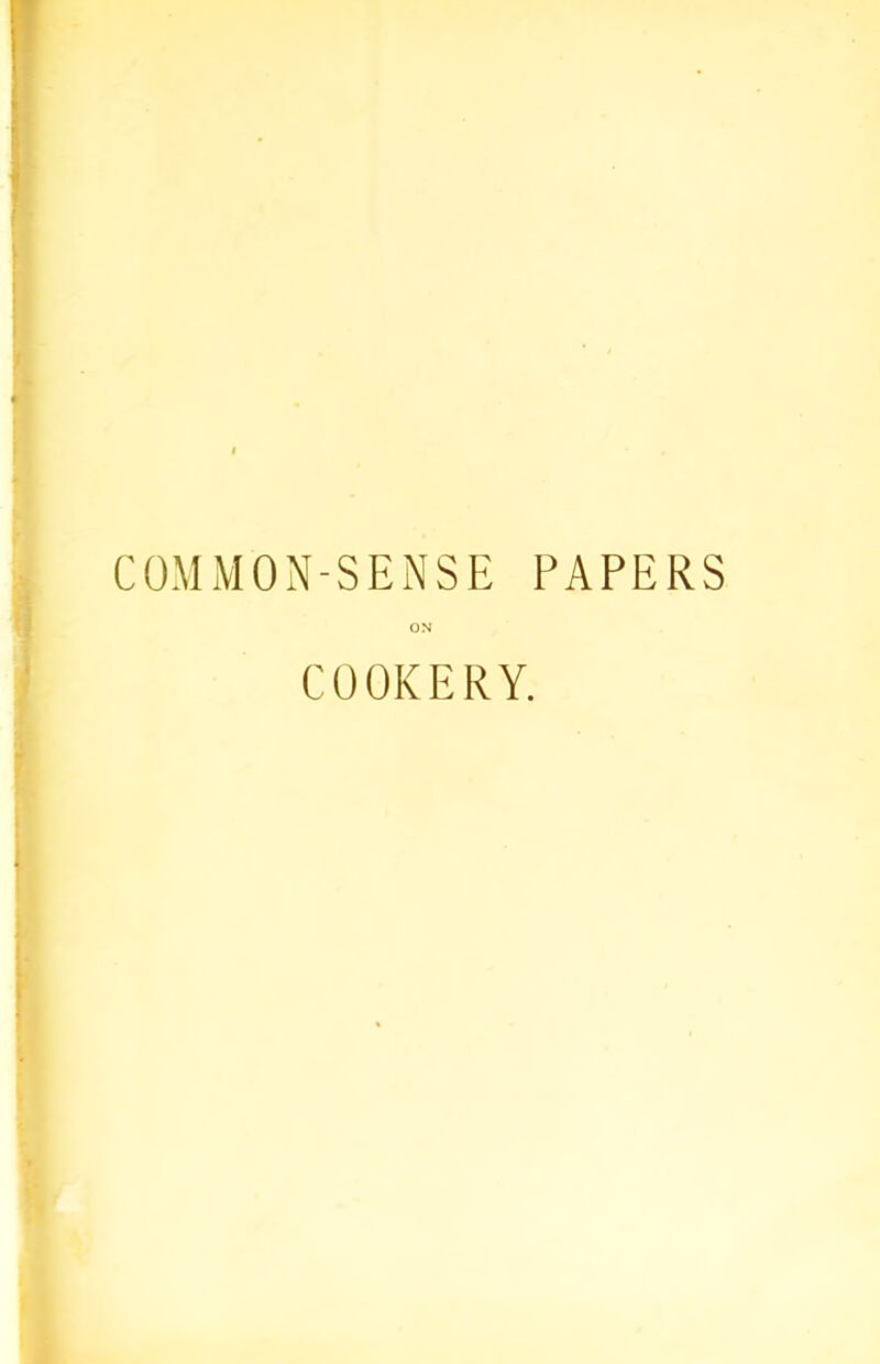 COOKERY.