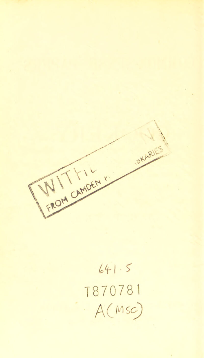 64-1 - S’ T 8 7 0 7 8 1 A(M£c9