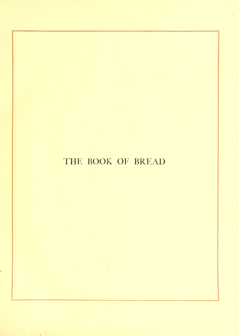 THE HOOK OF BREAD