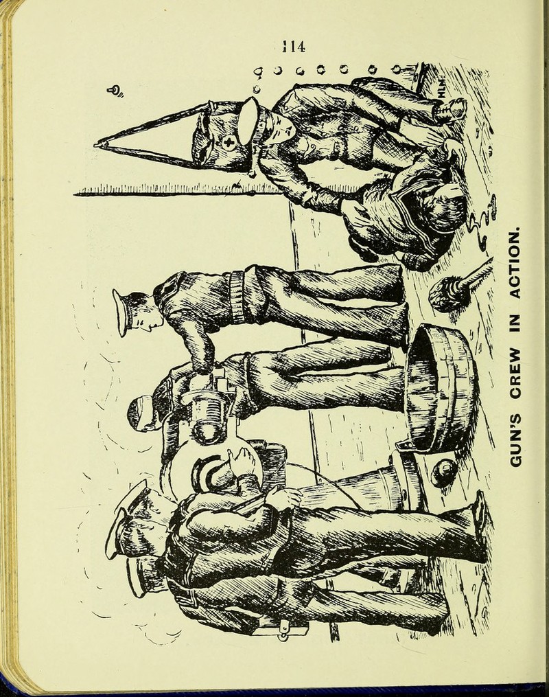 j 14 GUN’S CREW IN ACTION.