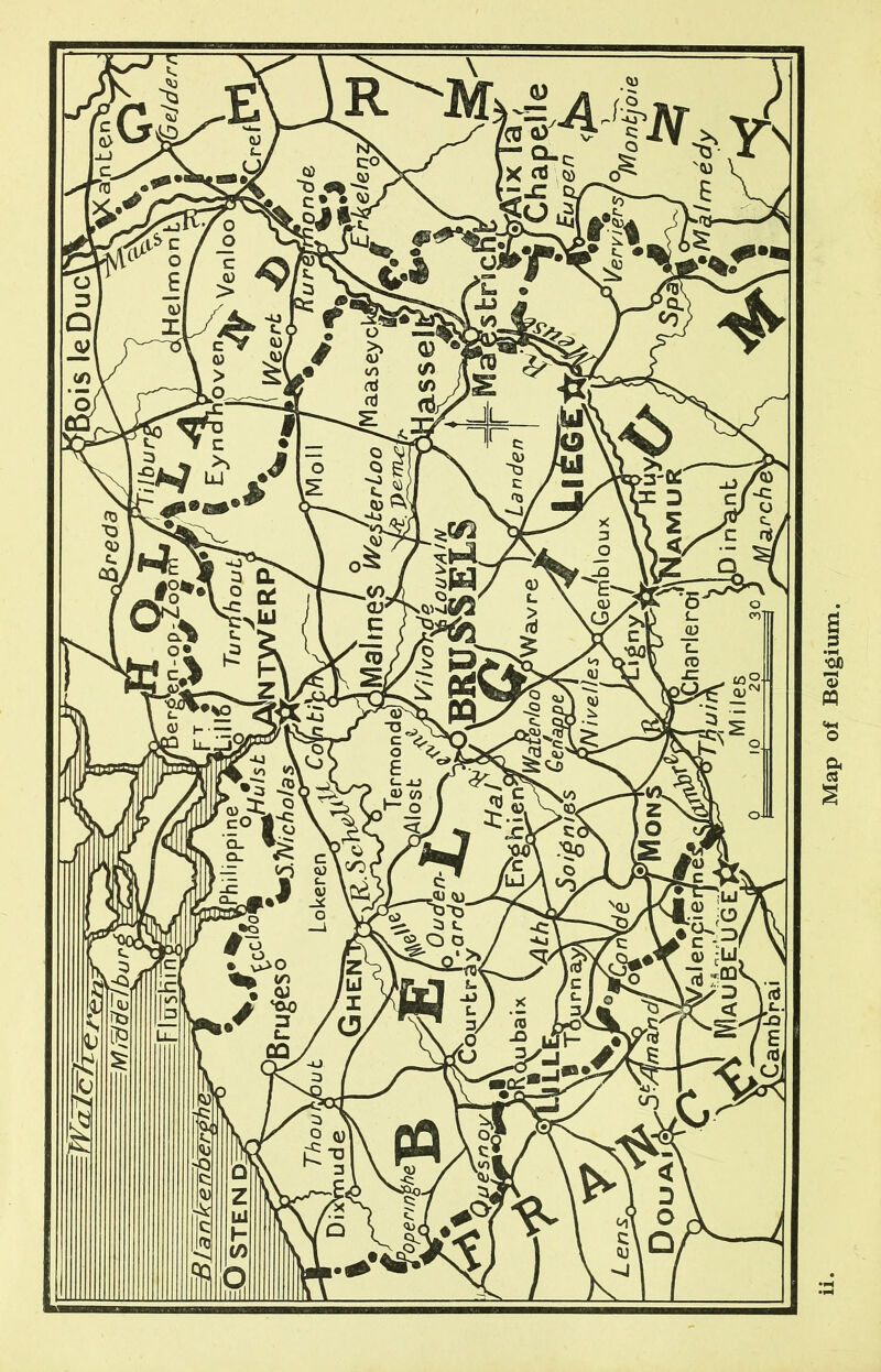 Map of Belgium.