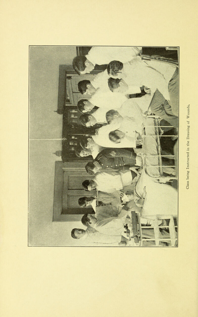 Class being Instructed in the Dressing of Wounds.