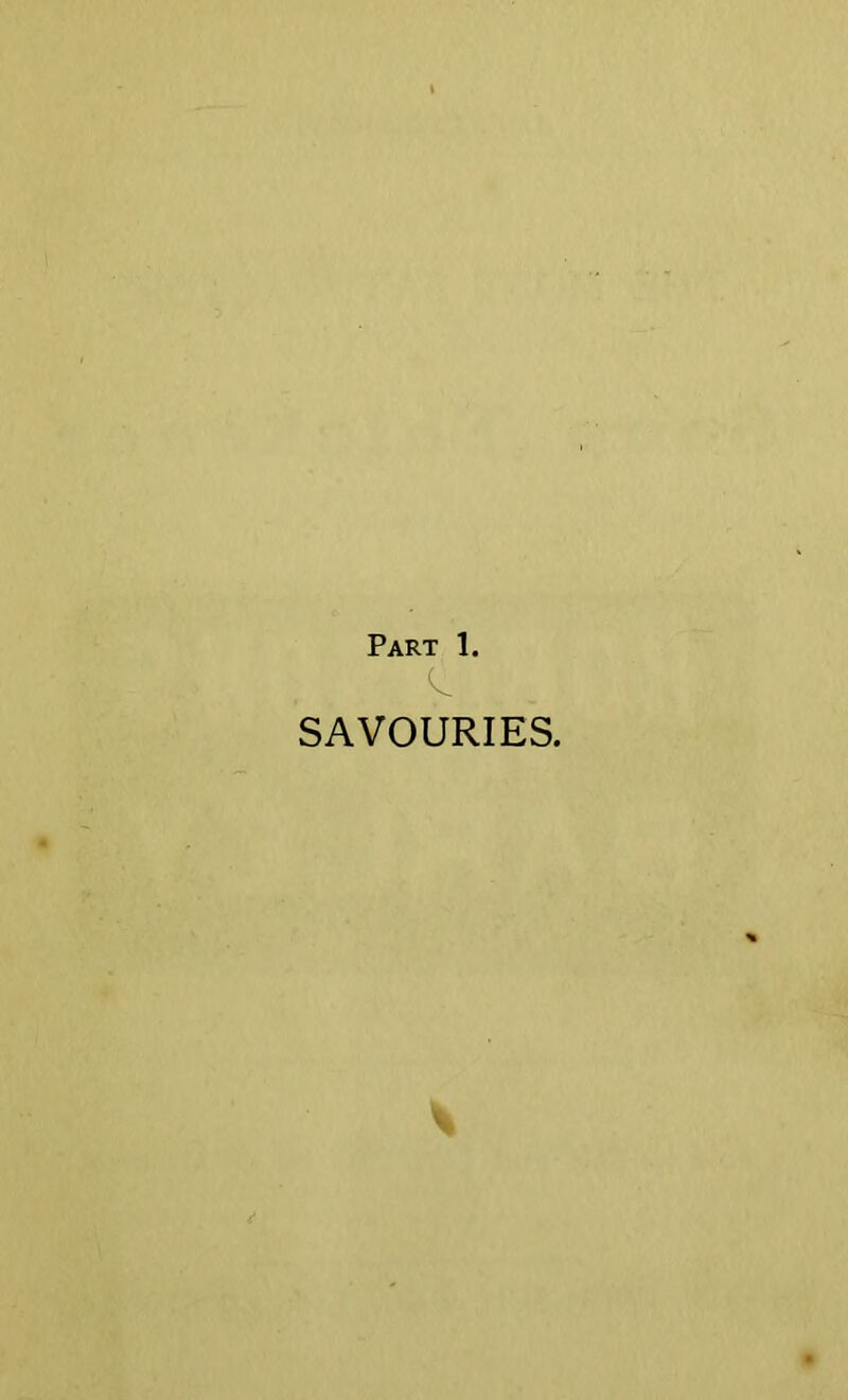 c SAVOURIES.