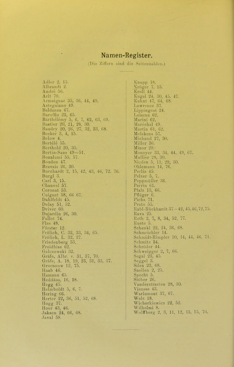 Namen-Register. (Diü Zin'ei'ii siiul die ScileiiZiililcn.) Adh-r -J, ]'). Albnmdt 2. Andrö ÖG. Arlt 70. Arinaigiiiic 35, 36, 44, 41). Astofiuiano 49. Biildiuiza 47. I'.aroflio '2'd, 60. Bartliclemy 5, 6. 7, 62, 68, 69. Uastici- 20, 21, 28, ISO. Baudrv 20, 26, 27. 32, 33, 68. BcckcP 3, 4, 15. Bolow 4. Bortöle ö5. Berthold 20, 35. Bcrtin-Sans 49—51. Bonalumi 55, 57. Boudon 47. Bravais 26, 30. Bnrchardt 2, 15, 42, 43, 46, 72, 76. Burgl 3. Carl 3, 15. Chauvel 57. Coronat 53. Ciiignet .58, 66 67. üahlfeidt 45. Delay 51, .52. Driver 60. DujardiD 26, 30. Failot 74. Fle.s 48. l'^örster 12. Frölich, C. 32, 33, 34, 65. Frölich, L. 32, 37. I'^riedenberg 53. Froidbise 62. Galezowski 32. Gräfe, Albr. v. 31, 37, 70. Gräfe, A. 18, 19, 23, 31, 33, 37. Groenouw 12, 75. Jlaab 46. HamaDn 65. Heddäus, 16, 18. Hegg 45. Helmboldt 5, 6, 7. Hering 66. Herter 22, 36, 51, .52, 68. flogg 37. Hoor 43, 46. Javal .58. I kiiapp IK. I Krögei' 7. 15. Kroll 44. I Kugel 24, 30, 45. 47. Kiilinf: 47, 64, 68. l^awreiiee 37. Lij)()ingcot 24. Ijülscau 62. Marin! 62. .Marechal 49. Martin 61, 62. Mel.skens 57. Michaltd 27, 30. Miller 36. Minor 29.- Monoyer 33, 34, 44, 49, (i7. Mjillier 28, 30. Nieden 5, 11, 29, .30. Ohlemano 14, 76, Perlia 45. Pelzer 5, 7. Peppiiiüller 36. Perrin 61. Pfalz 13, 66. Pflüger 6. Picha 71. Prato 55. Rabl-Piückhardt 37-42, 45,46,72,75. Rava 25. Roth 2, 7, 8, 34, 52, 77. Ruete 5. Schenkl 22, 24, 36, 68. Schmeichler 14. Schmidt-Rimpler 10, 14, 44, 46, 71. .Schmitz 54. Schröder 44. Schweigger 2, 7, 66. Scgal 23, 45. Seggel 3. Silex 23, 68. Snellen 2, 25. Specht 5. Stöber 26. Vanderstraeten 28, 30. Vieusse 43. Warlomont 37, 67. Welz 18. Wicherkic.wicz 22, 52, Wilhelrai 8.