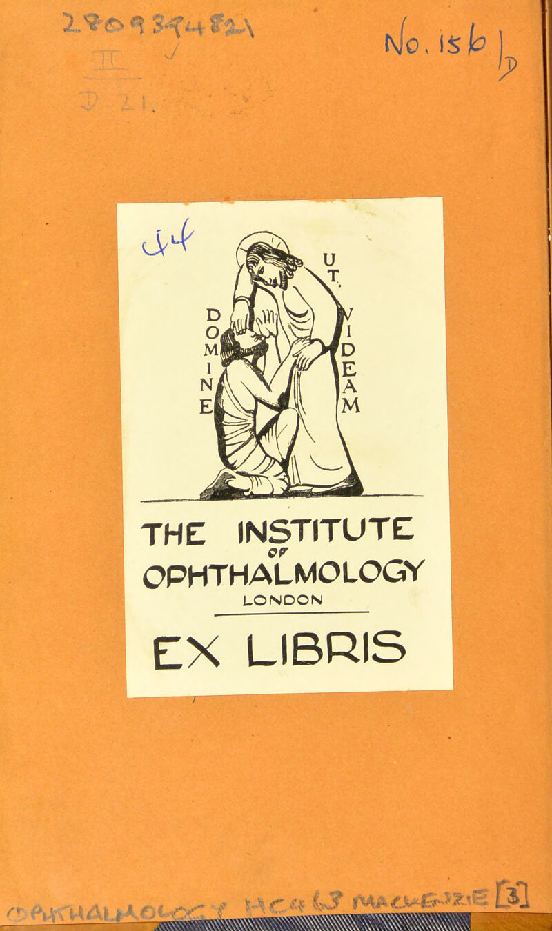 THE institute: OPHTHALMOLOGY LONDON EX LIBRIS