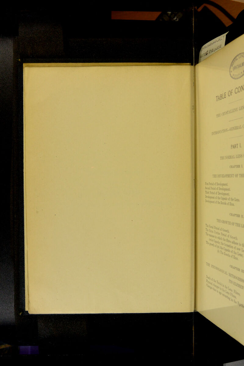 Of CON T1IK ...JM INI PART t L LESS * CHAPTER I THE DEVELOPMENT OF TH1 First Period of Development. Second Period of Development. Tlurd Period of Development H ^tftdwi151e hef„ ton