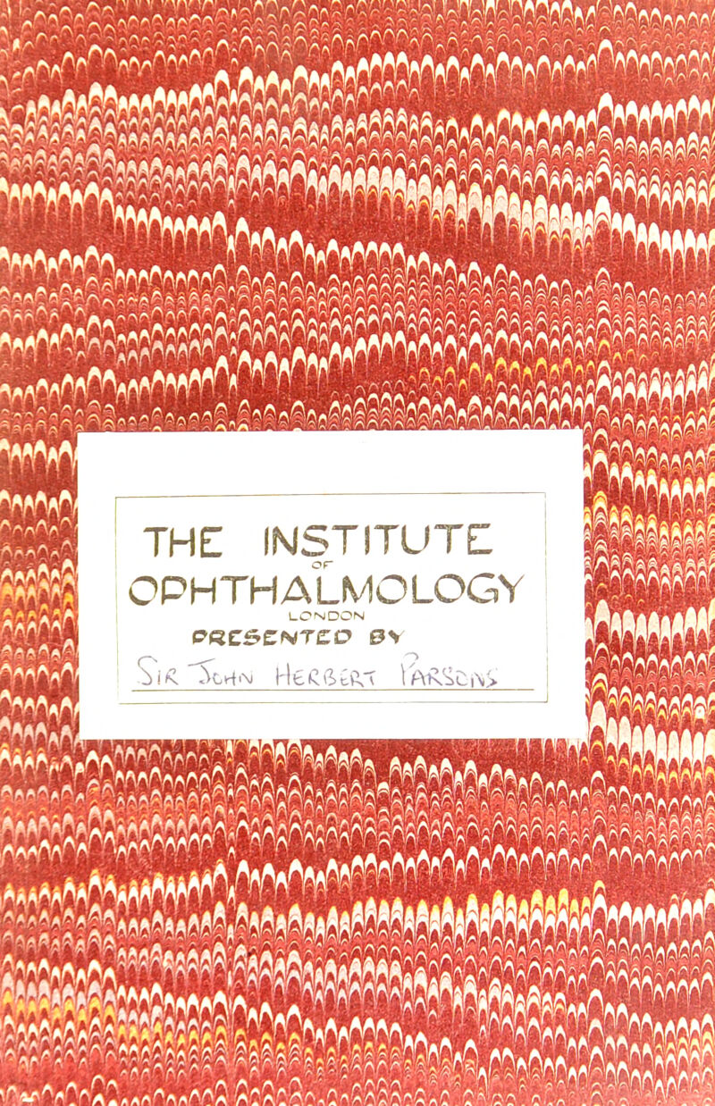 THE INSTITUTE OPHTHALMOLOGY