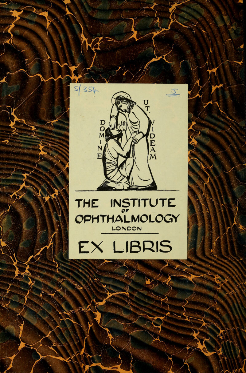 THE INSTITUTE OPHTHALMOLOGY LONDON EX LIBRIS