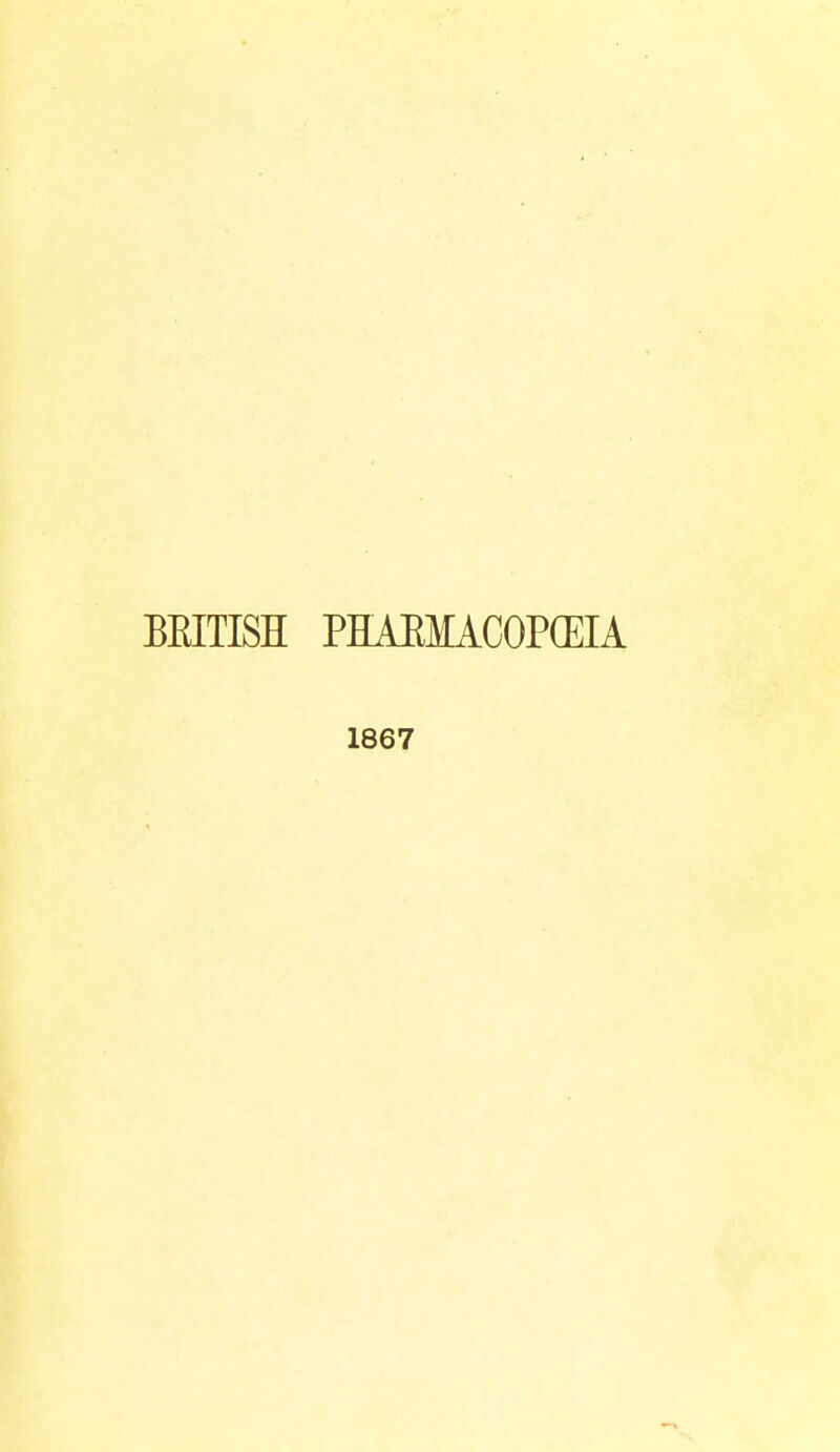 BRITISH PHAEMACOP(EIA 1867