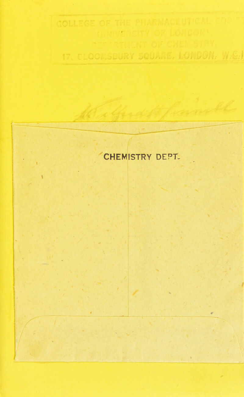 CHEMISTRY DEPT.