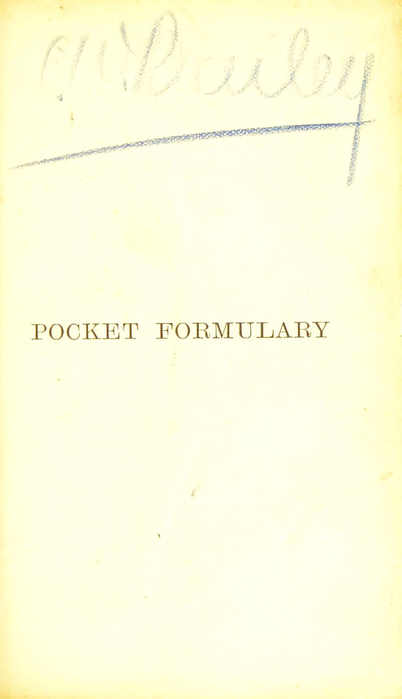 POCKET FOEMULAEY